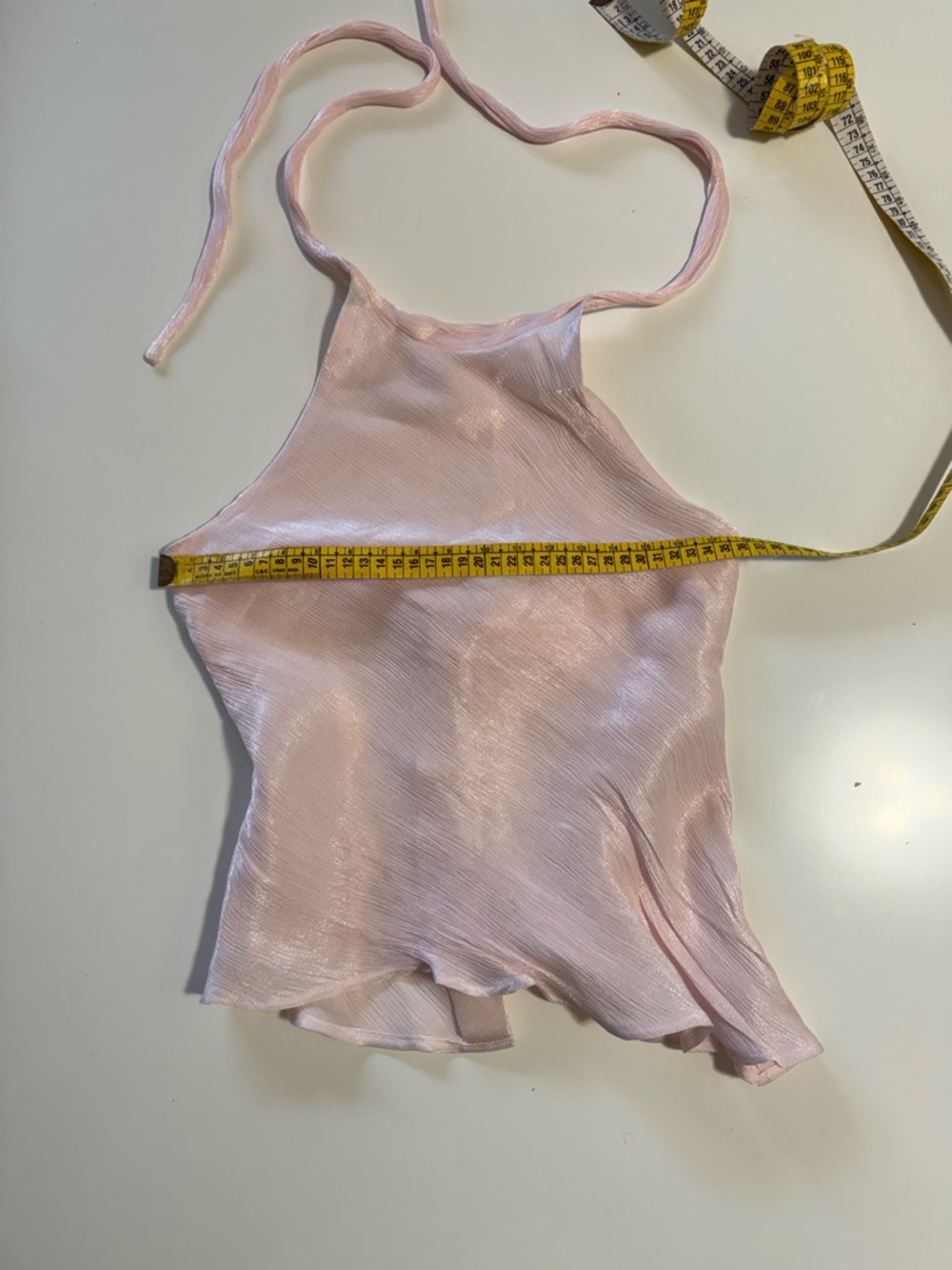 Clean Girl | Wedding Guest Bridesmaid Sleeveless Pink Halter Mermaid Set - Picture 5 of 11